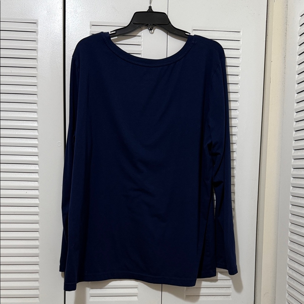 Healing Hands Blue long sleeve Under-scrub Women's Tee